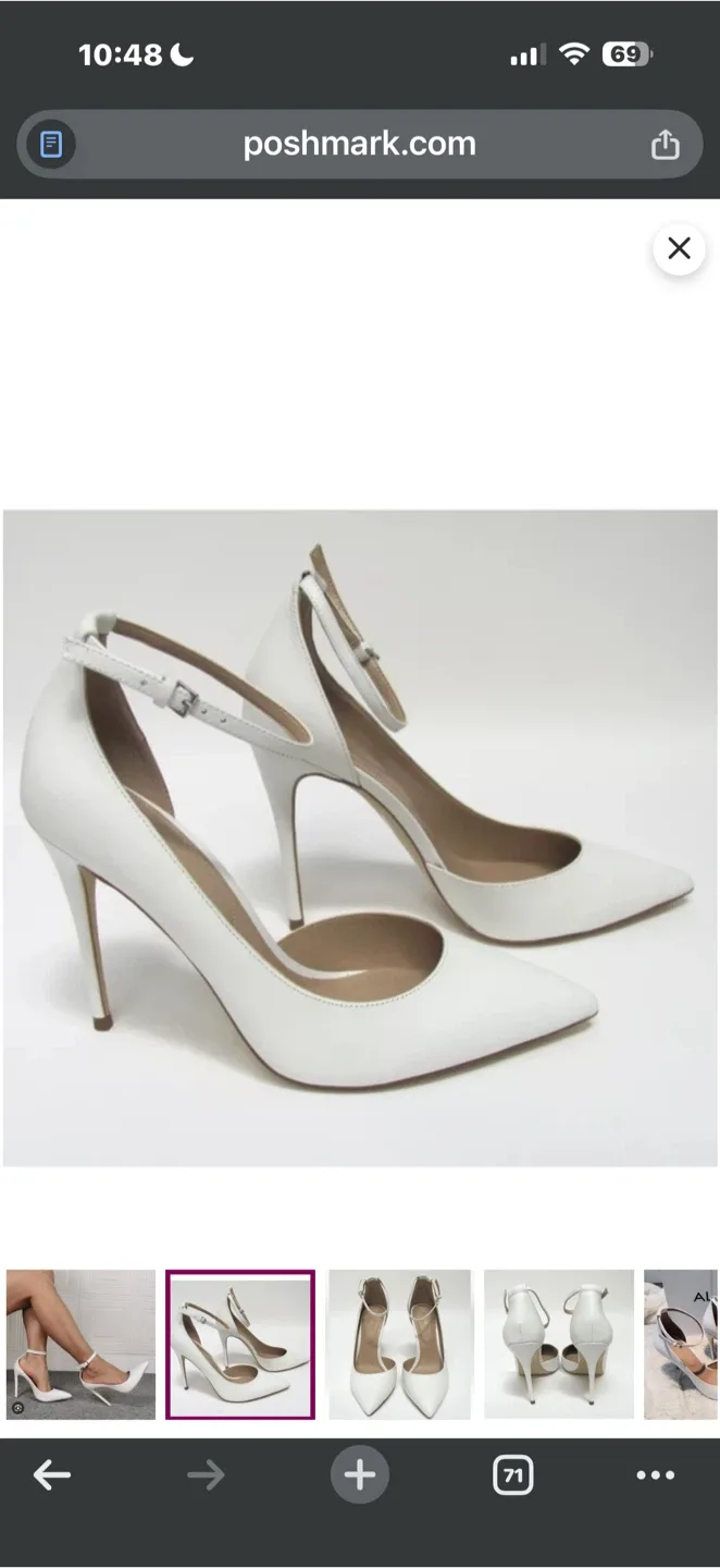 Aldo White Heels, Size 7.5