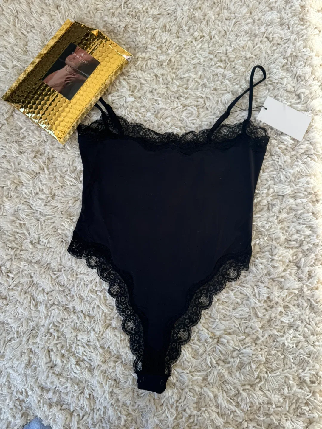 Women's Lace Trim Bodysuit image indicator(2)