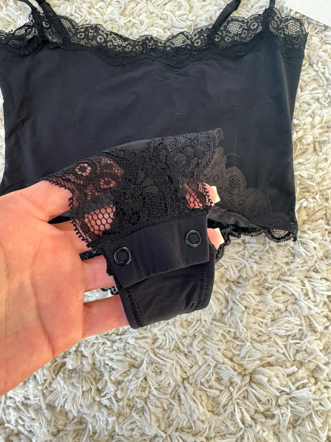 Women's Lace Trim Bodysuit image indicator(5)