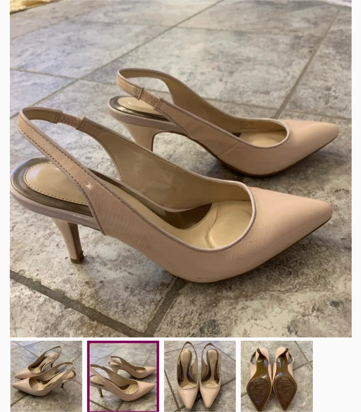 Calvin Klein Slingback Heels, Size 7
