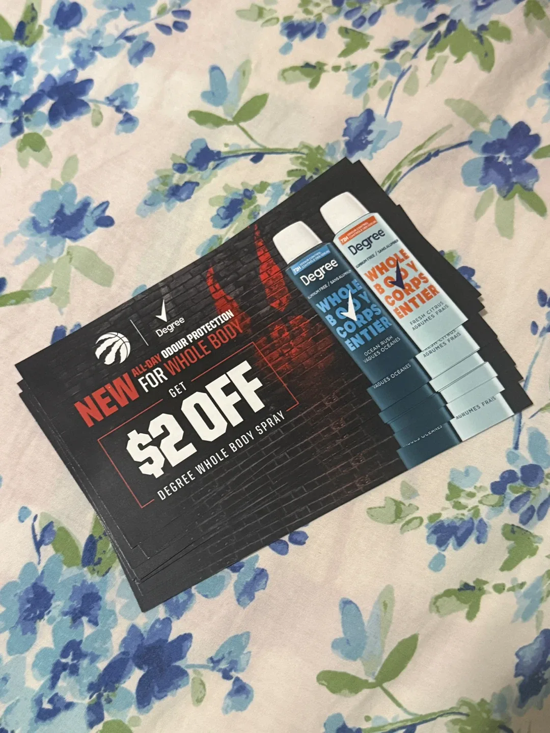 FREE Degree Whole Body Spray $2 Off Coupons