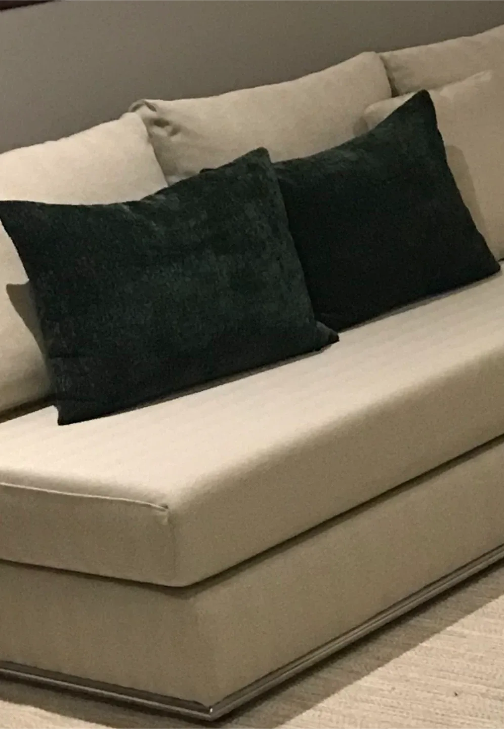 Set of Two Green Cushions