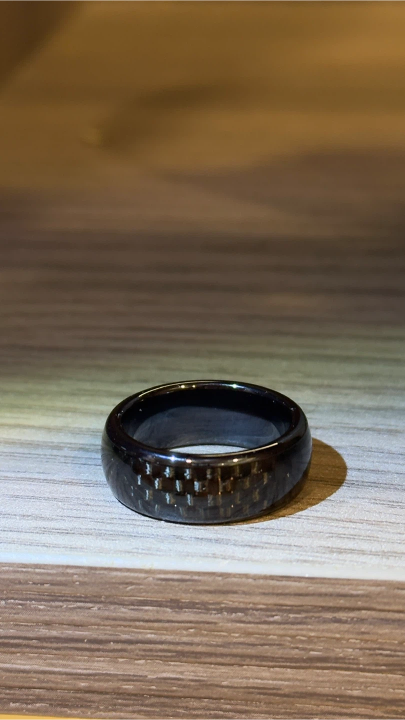 Black Carbon Fiber Condo Ring