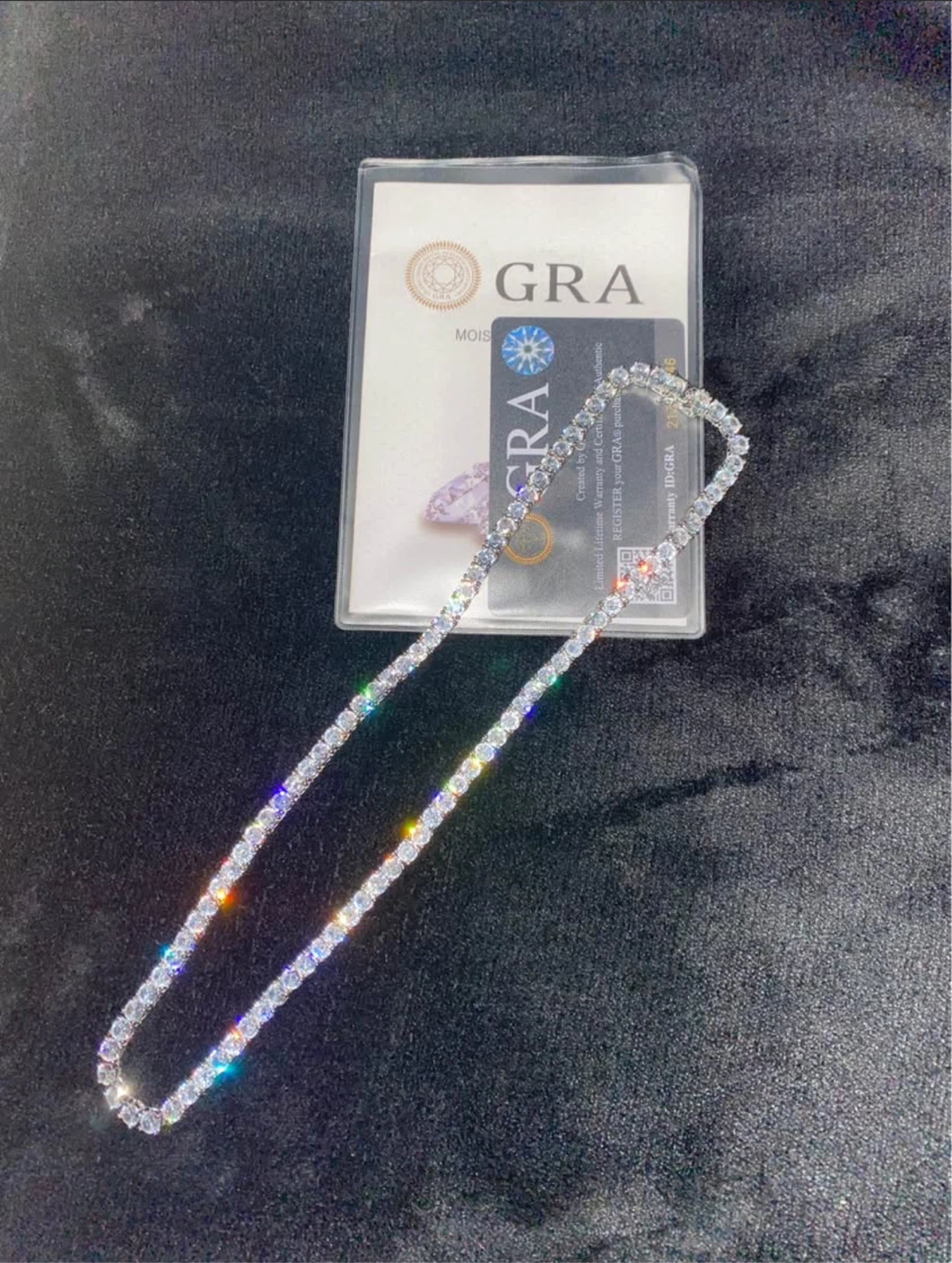 5mm Moissanite 20 Inch Tennis Chain
