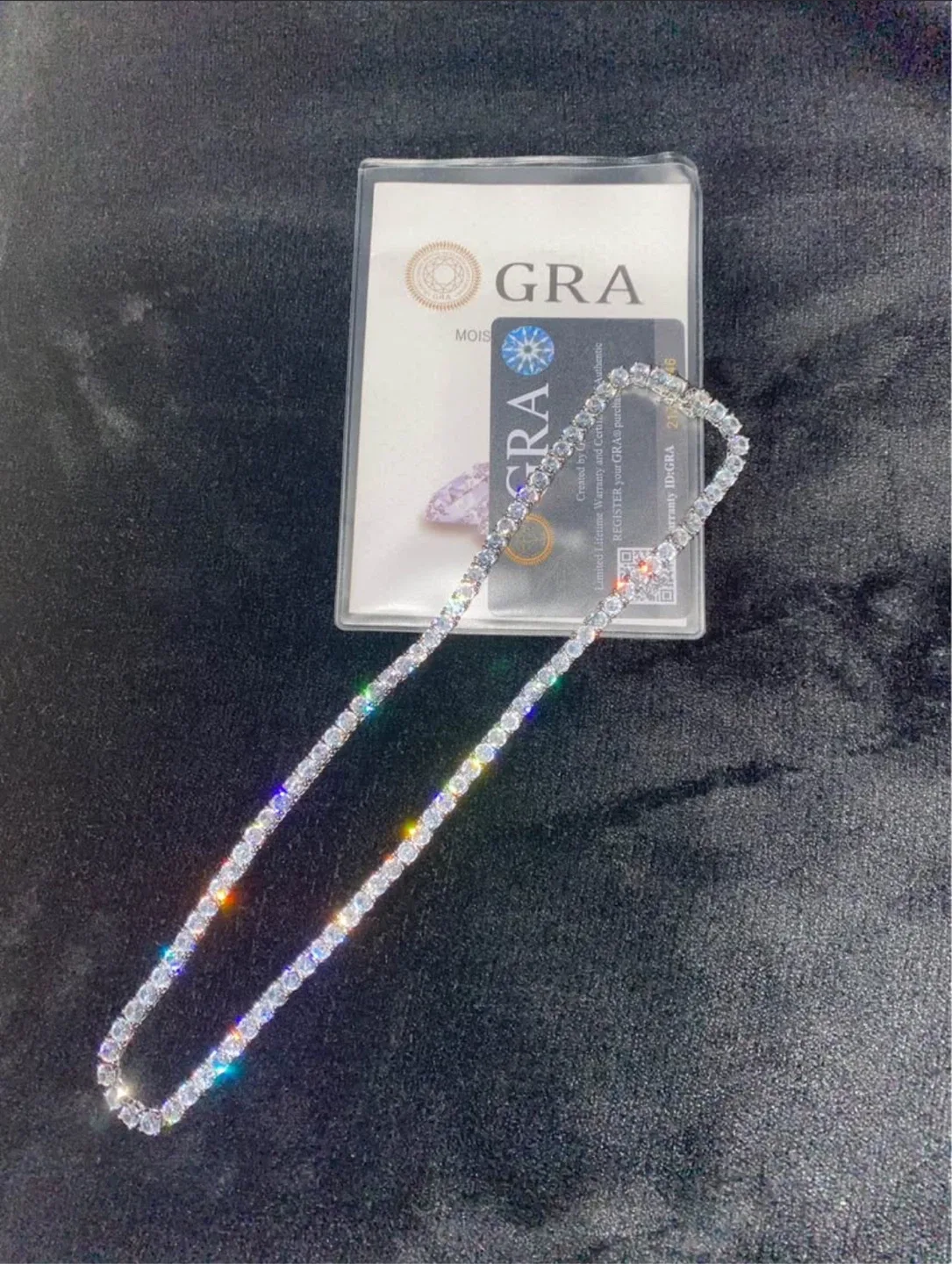 5mm Moissanite 20 Inch Tennis Chain