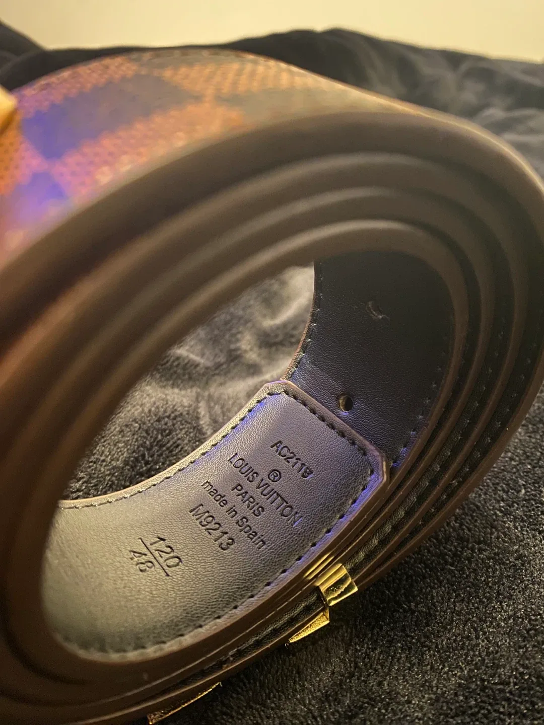 LV Brown Checkered Belt image indicator(2)