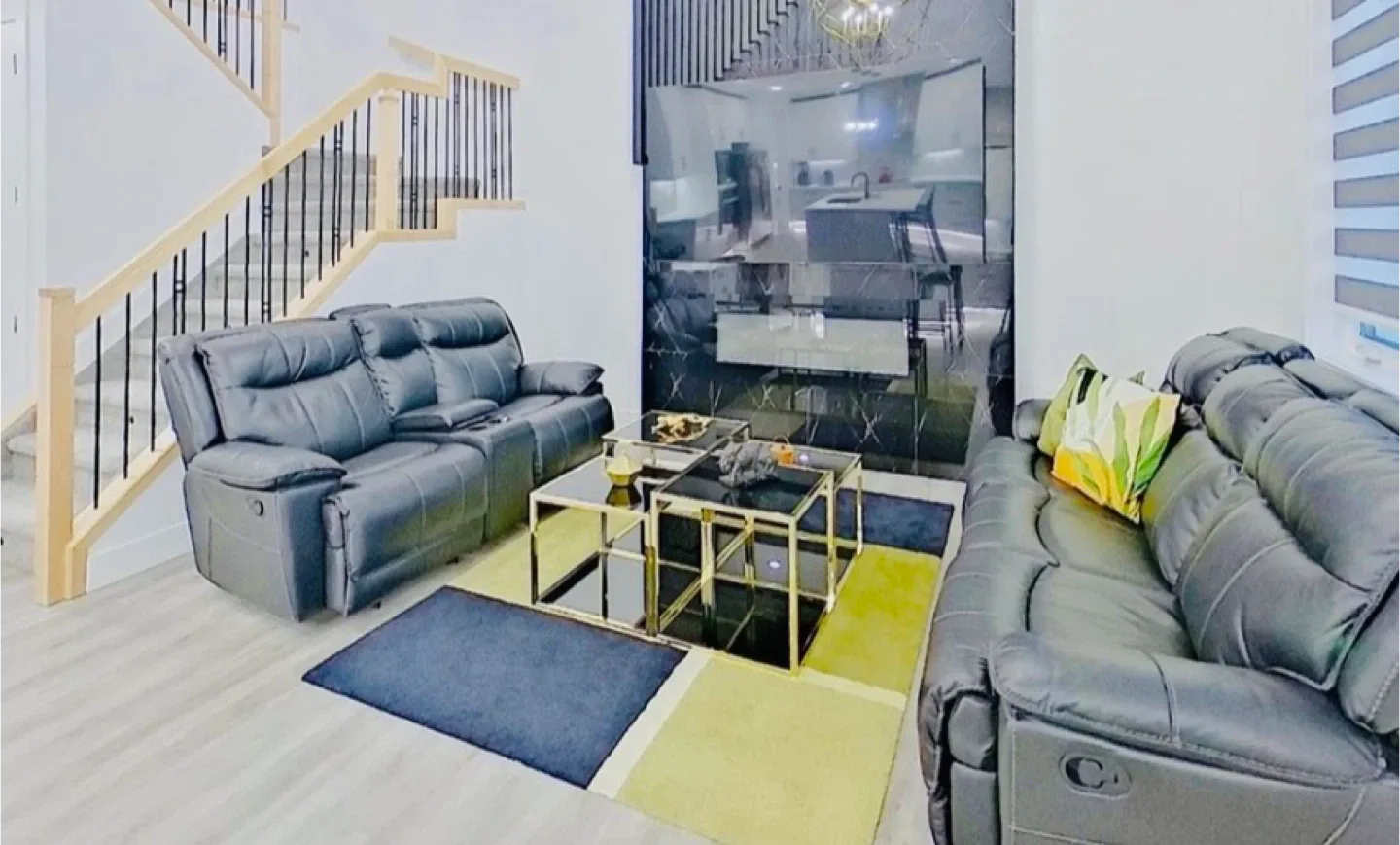 Black & Gold Nesting Coffee Tables