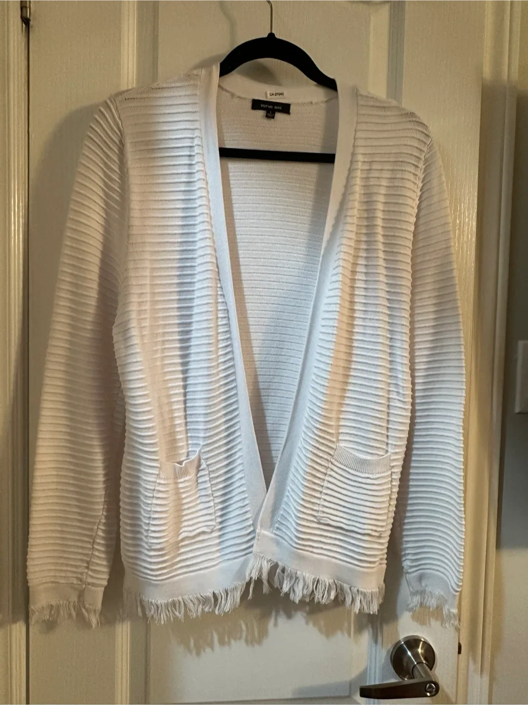 Joseph Ribkoff White Cardigan - Size Small image indicator(2)