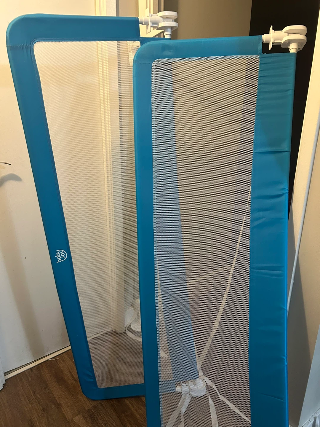 Blue Foldable Bed Rail for Safety-Babies and Toddlers #Cleanout - photo 3