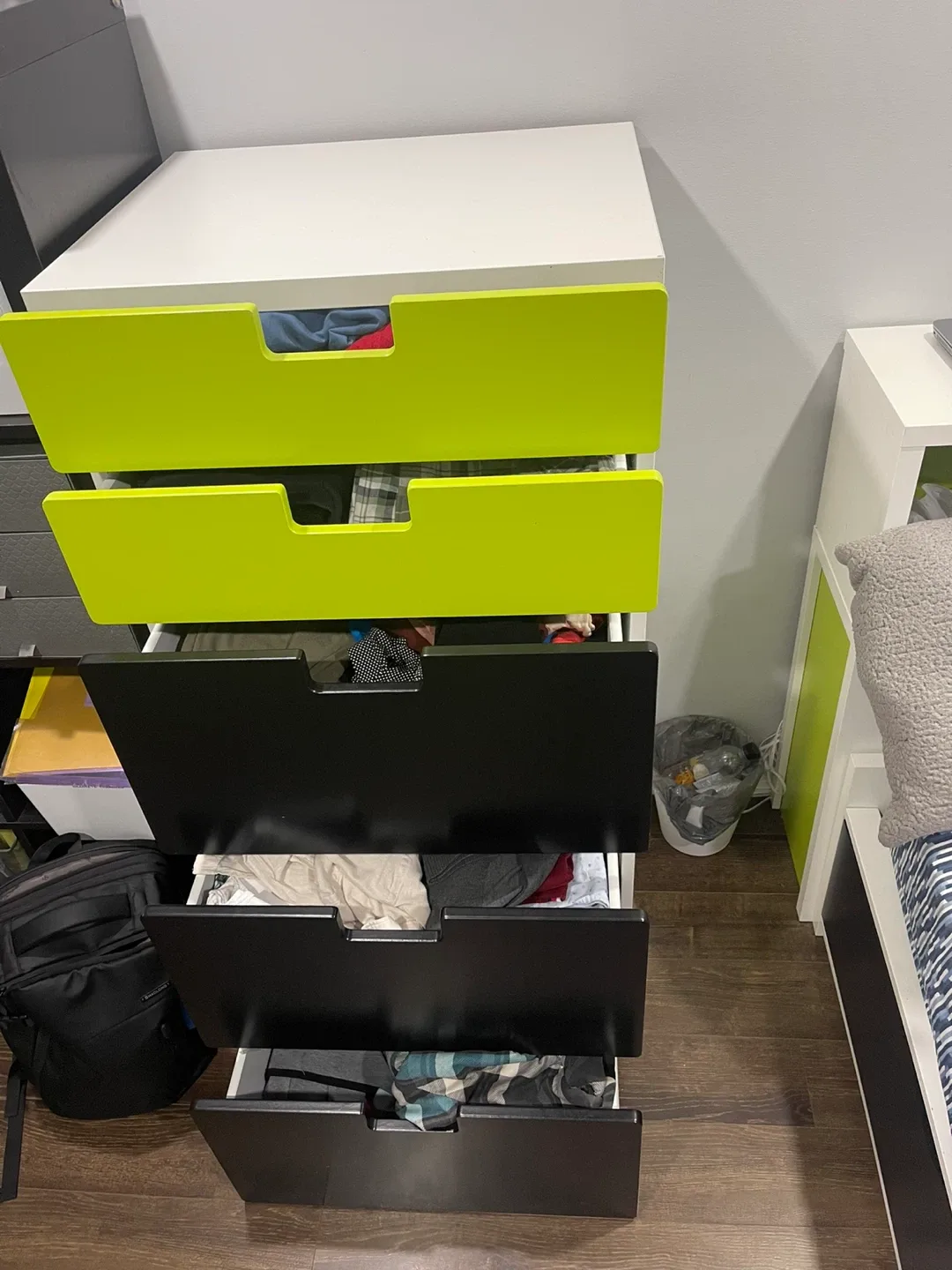 Ikea Chest of Drawers - Green & Black image indicator(2)