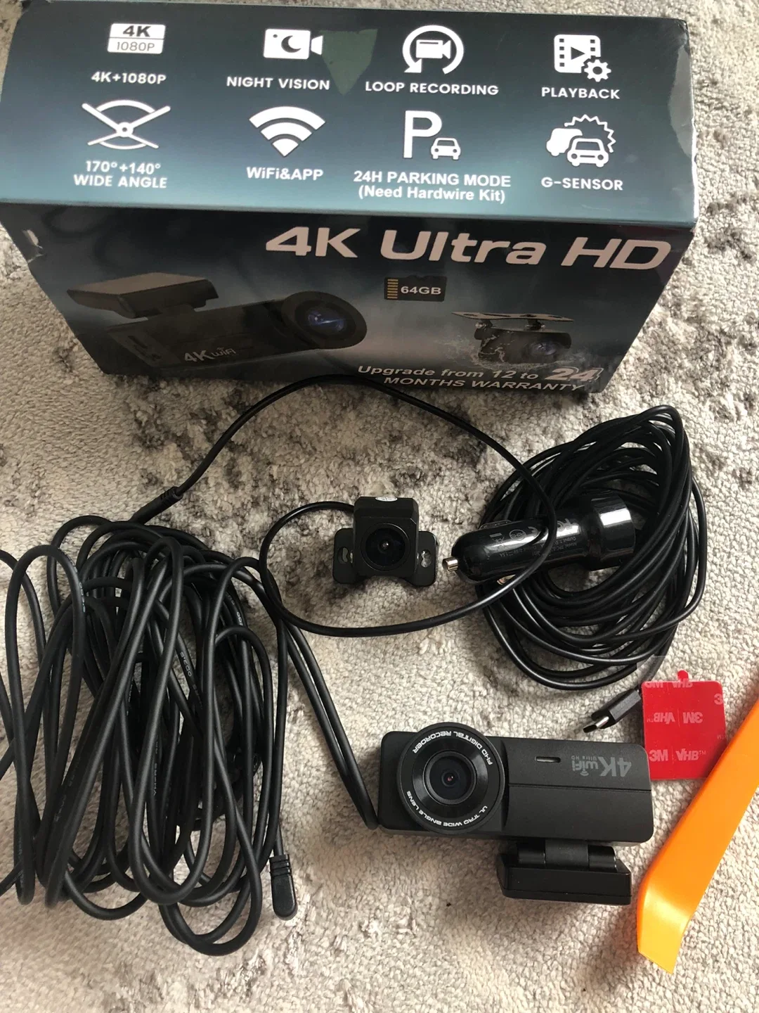 4K Ultra HD Car Dash Cam - New in Box image indicator(2)
