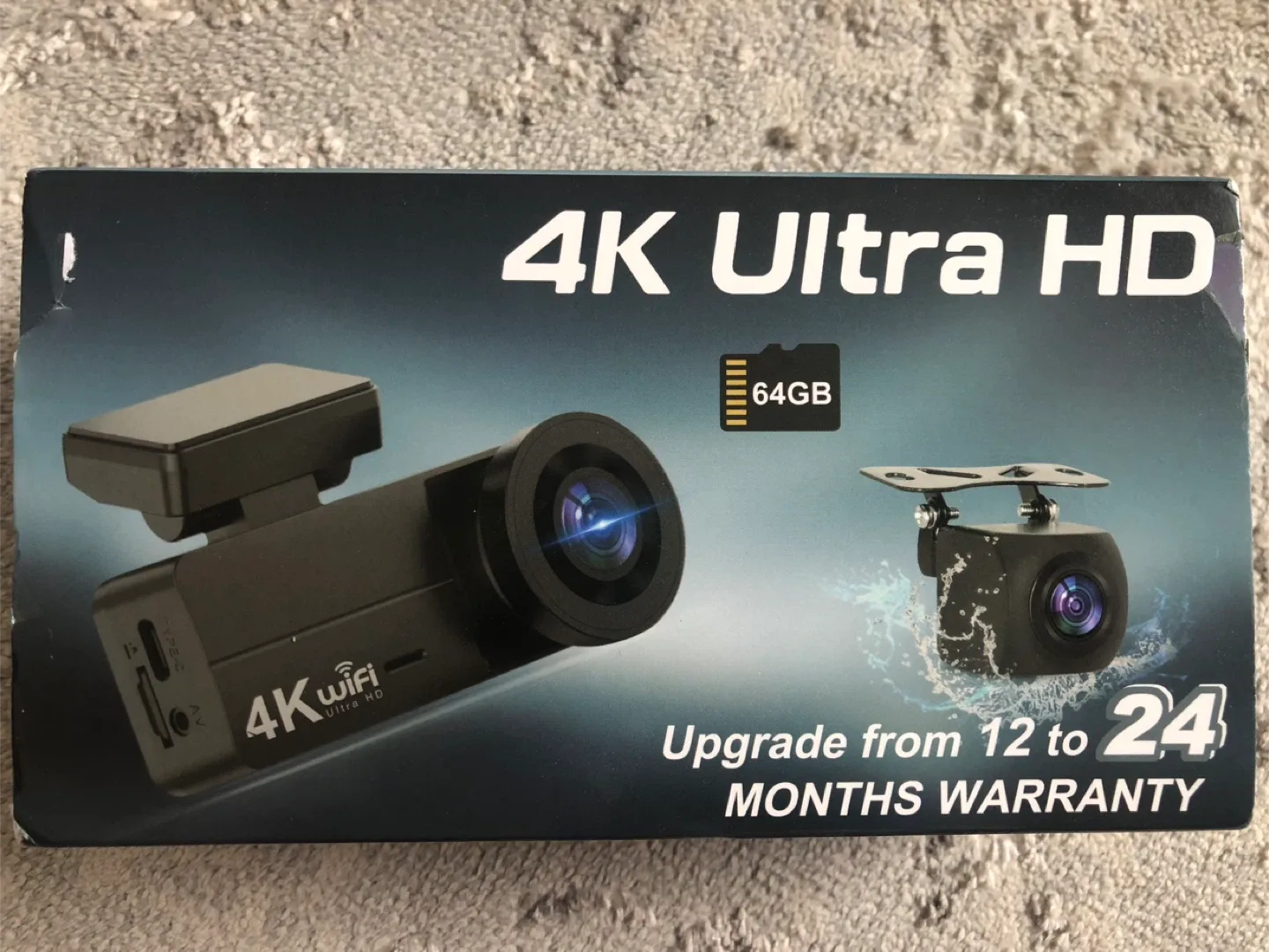 4K Ultra HD Car Dash Cam - New in Box