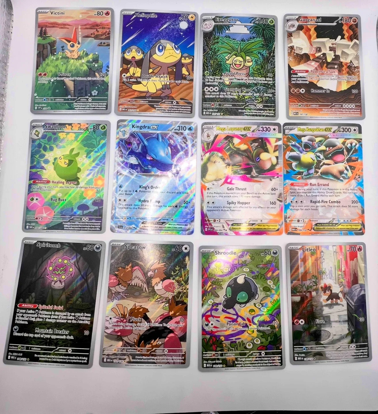 12 x Pokemon Cards Near Mint Full Art/EXs