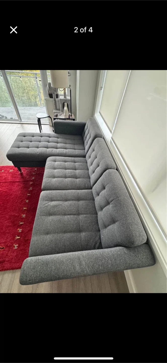 IKEA Kivik Sectional Sofa - Grey