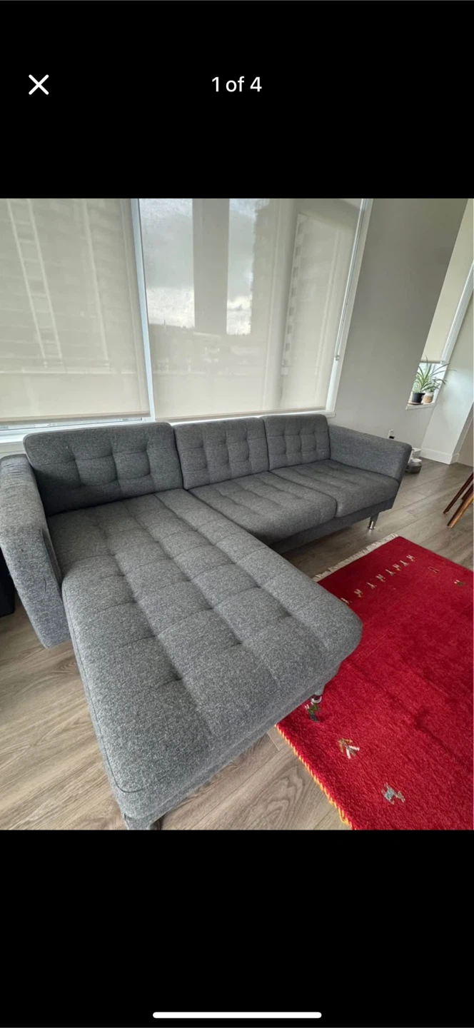 IKEA Kivik Sectional Sofa - Grey - photo 2