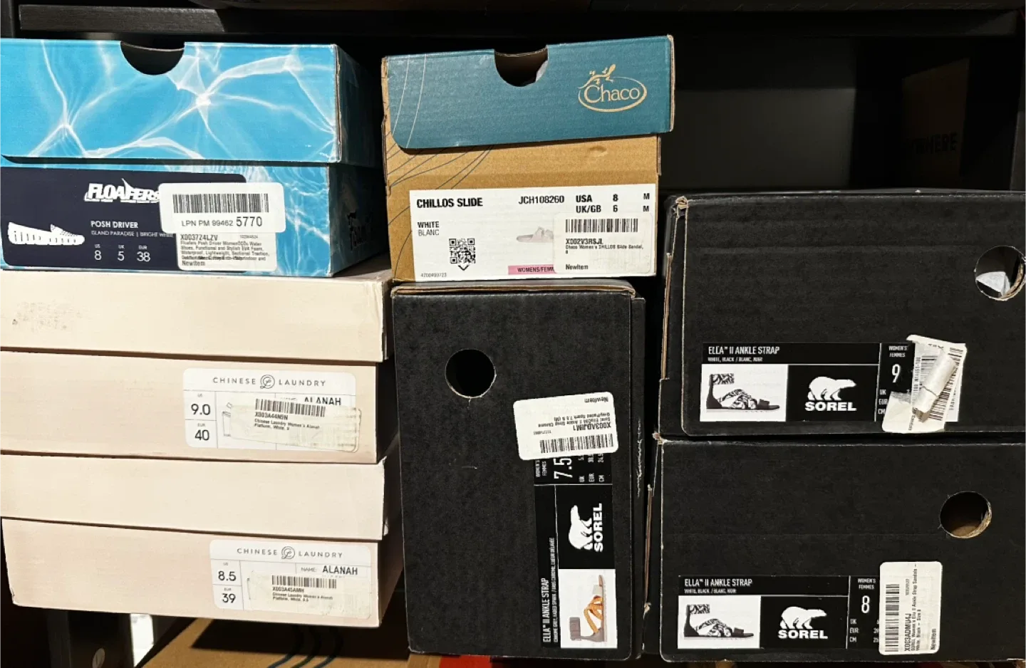 Sorel Sandals 10 units  $12 each