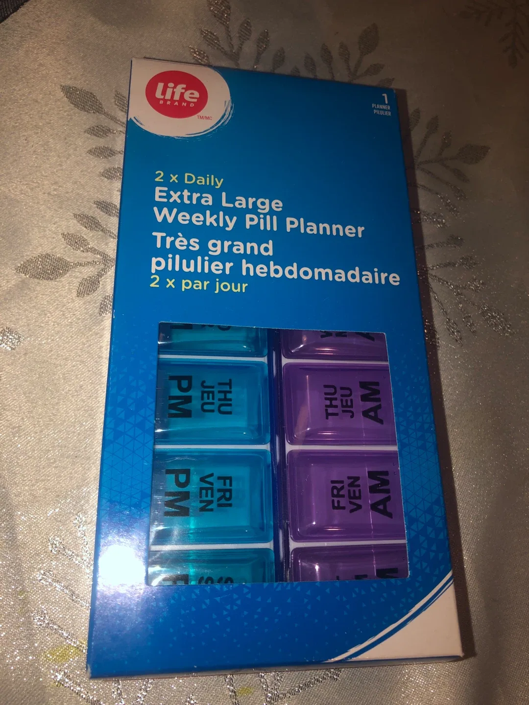 NEW Life Brand Extra Large Weekly Pill Planner #Cleanout