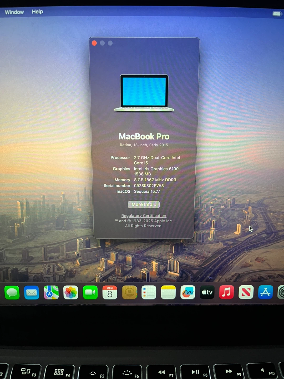 2015 MacBook Pro Intel i5 8gb 128gb SSD with Charger - photo 2