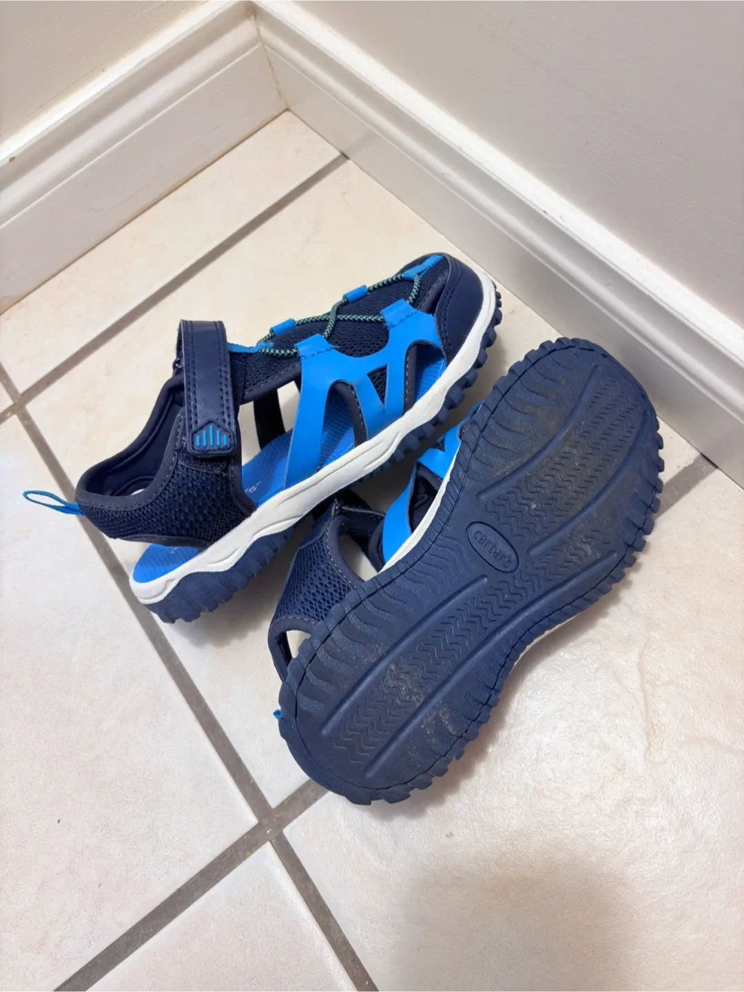 Carter's Blue Sandals - Size 8 image indicator(3)