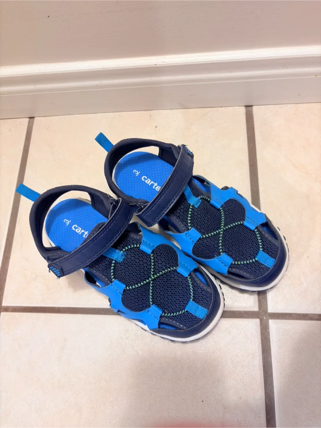 Carter's Blue Sandals - Size 8 image indicator(2)