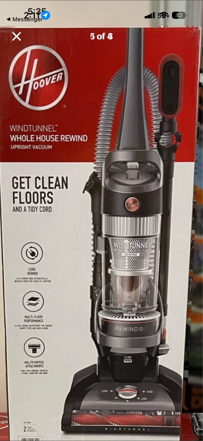 Hoover WindTunnel Whole House Rewind Upright Vacuum