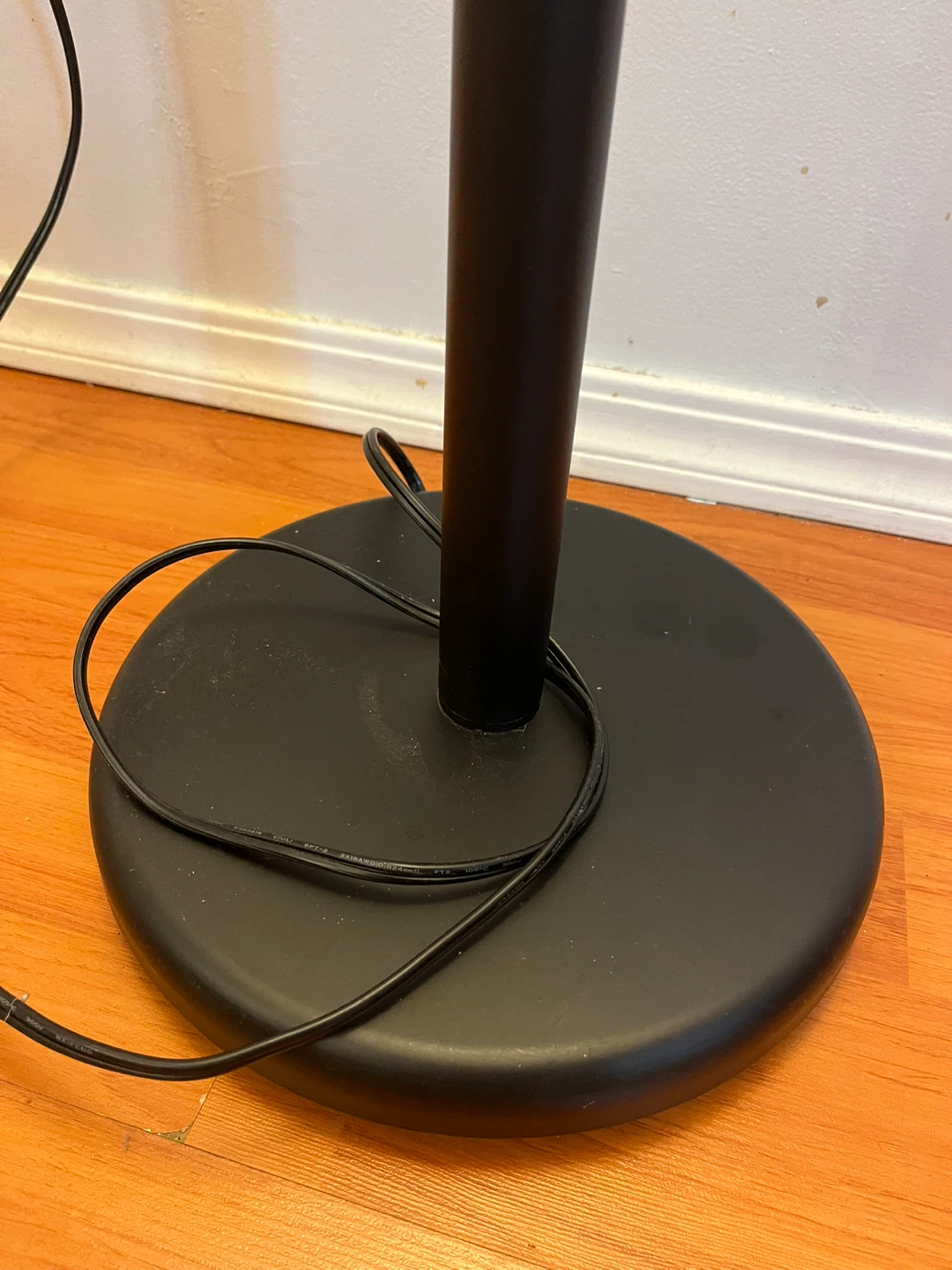 Black Floor Lamp with White glass Shade - photo 2