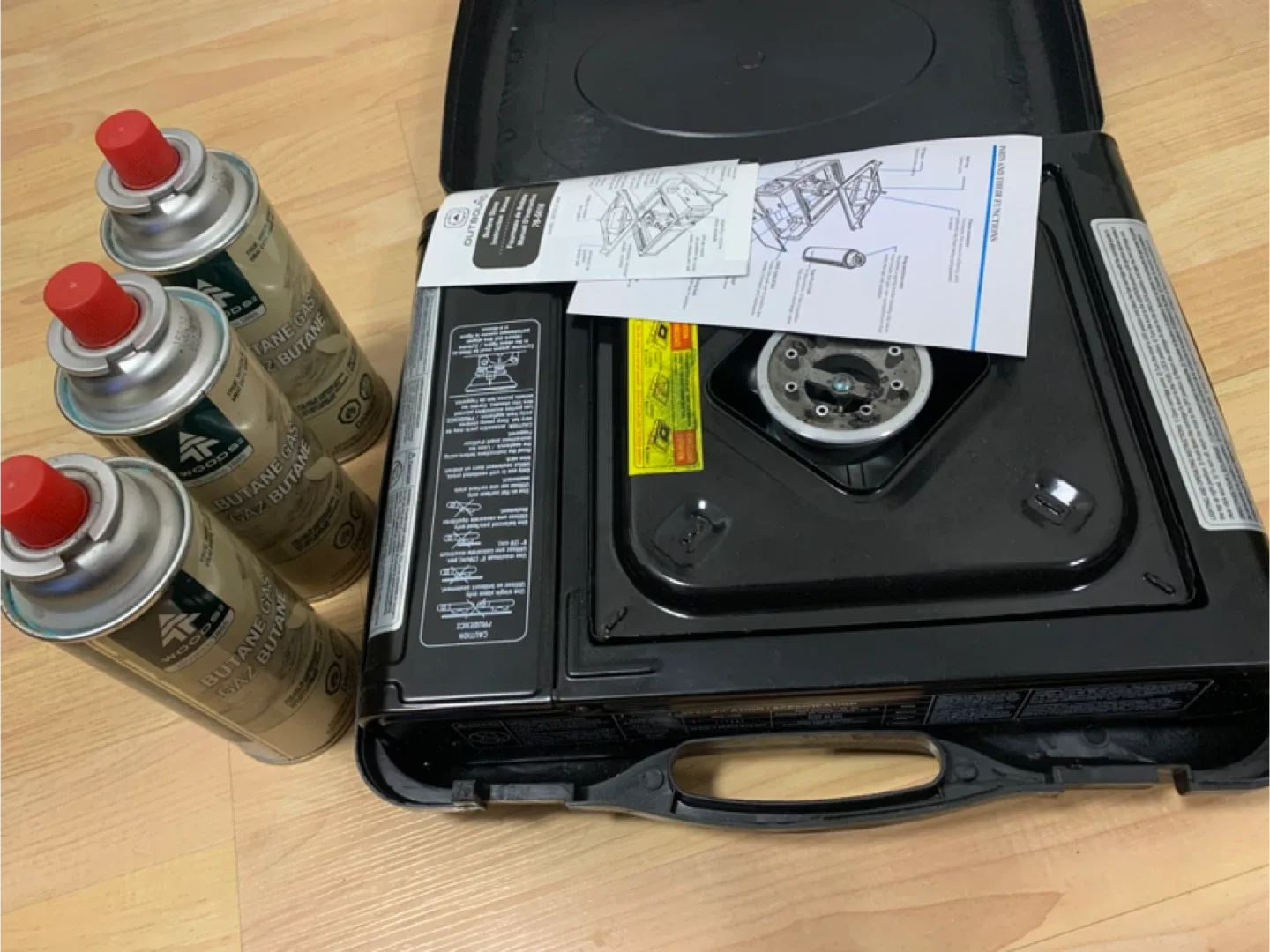 Outbound Portable Gas Stove w/ Butane Canisters image indicator(5)