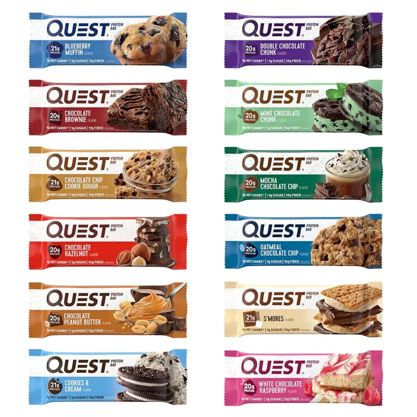 Grenade & Quest Protein Bars