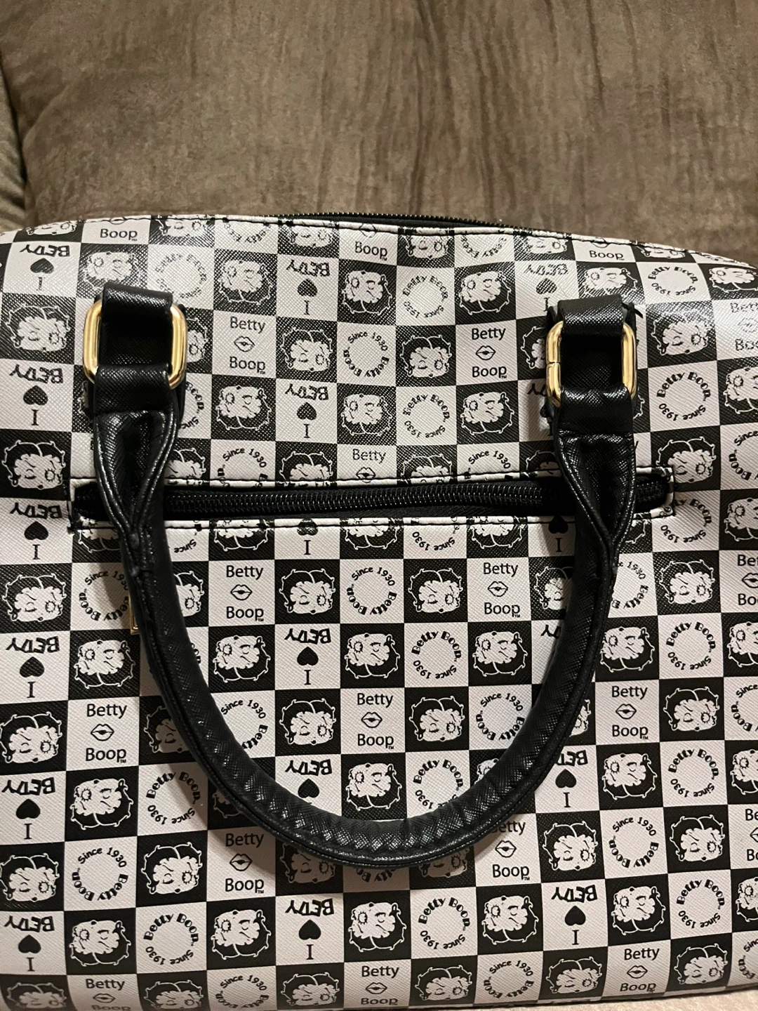 Betty Boop Checkerboard Satchel Bag - photo 4