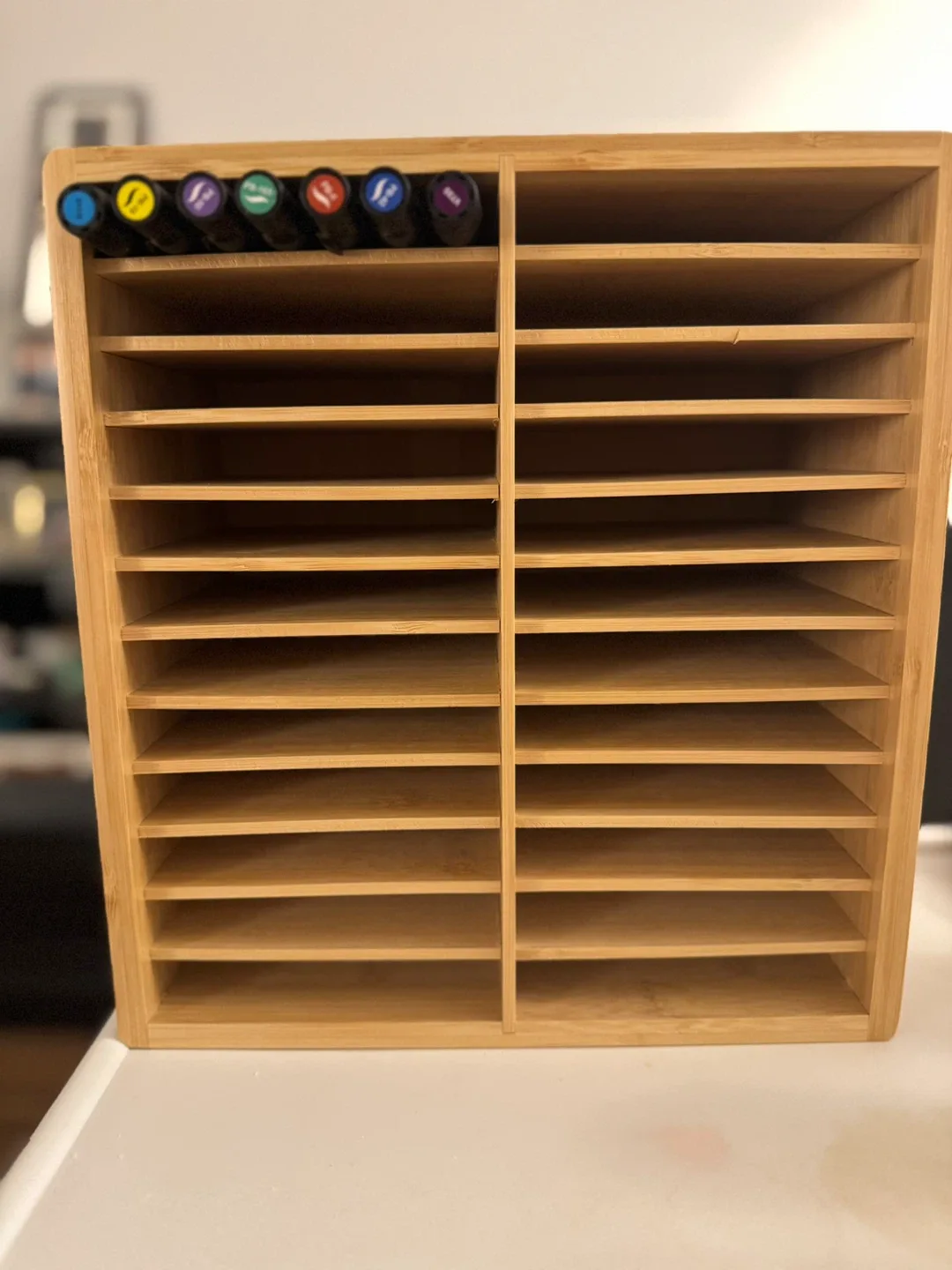 Bamboo Marker/Paint Rack