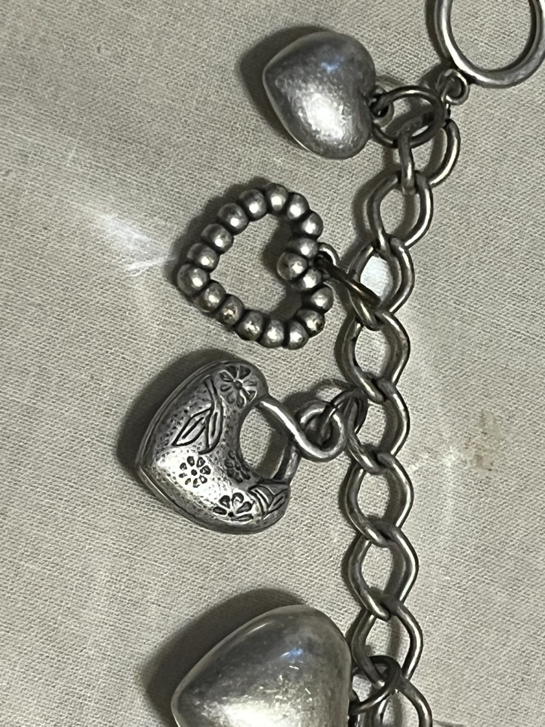 Silver Heart Charm Bracelet - photo 3