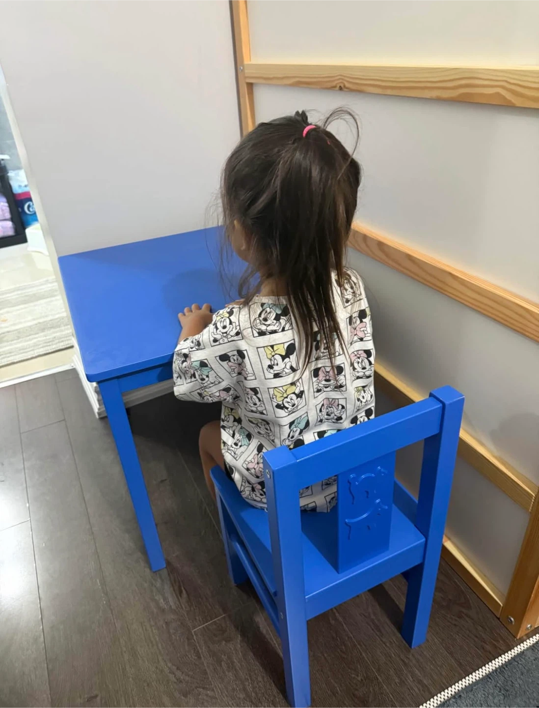 IKEA children’s wooden table and chair set - photo 2