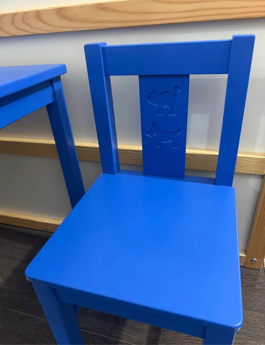 IKEA children’s wooden table and chair set - photo 3