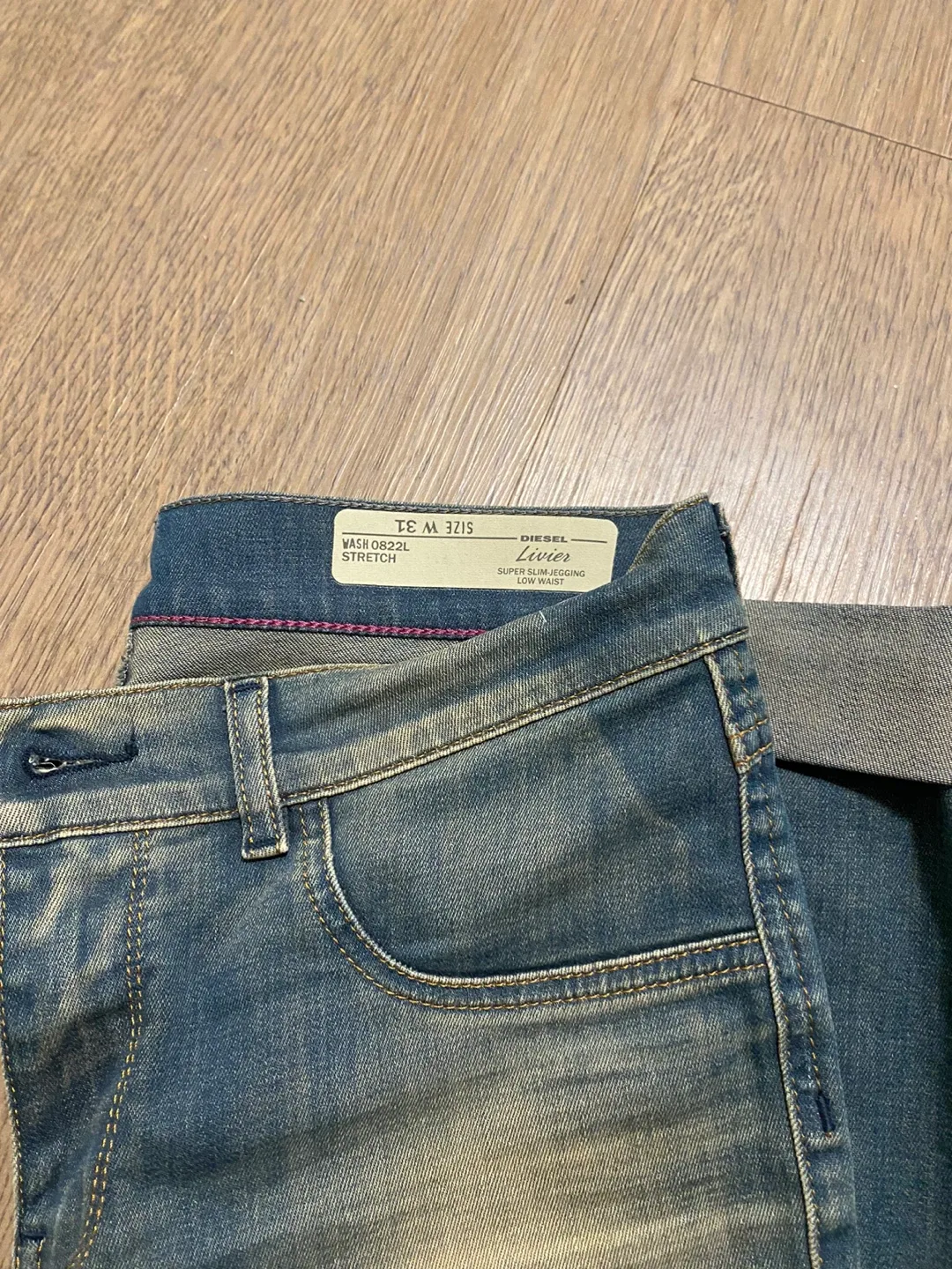 Diesel Super Slim Jegging Low Waist Jeans Size W31 image indicator(4)