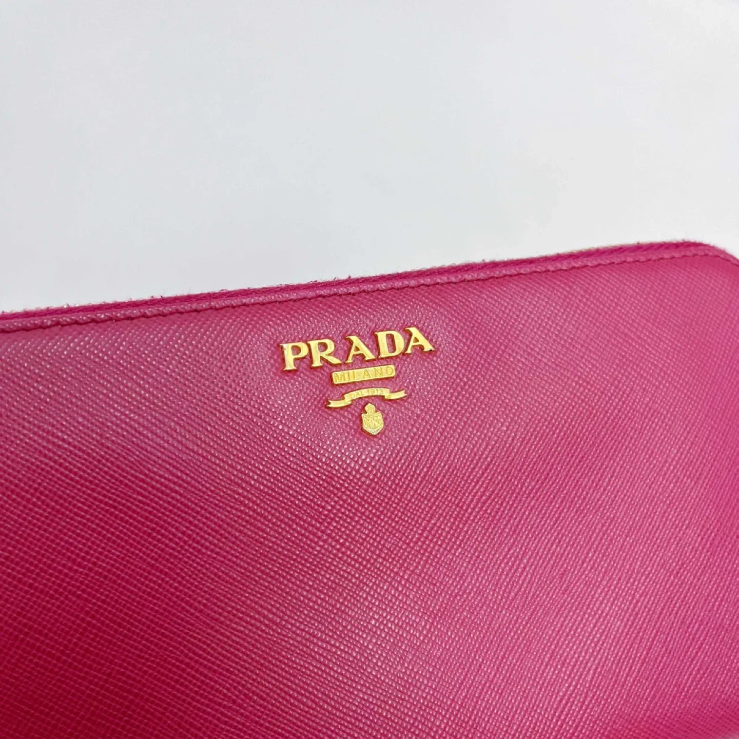 Prada Pink Saffiano Leather Wallet image indicator(2)