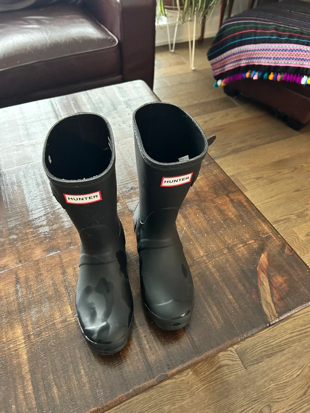 Hunter Rain Boots - Black, US 6