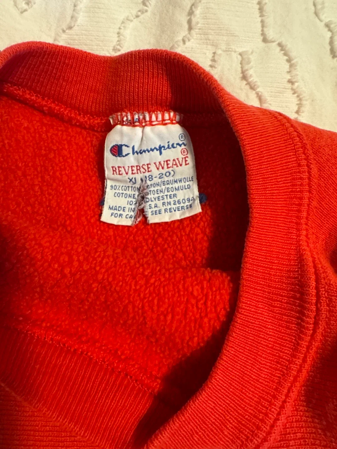 Champion Reverse Weave Red Sweatshirt, Size XL image indicator(3)