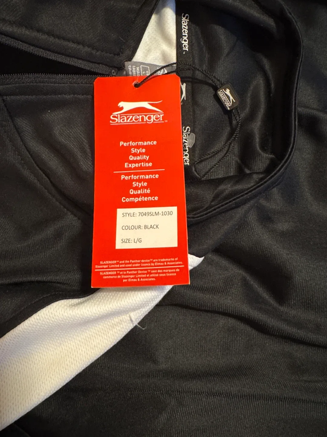 New Slazenger Black & White Track Jacket image indicator(9)