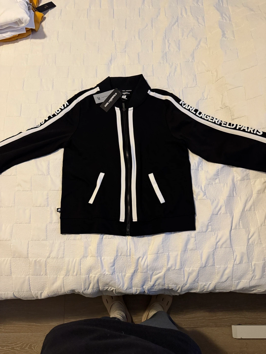 New Karl Lagerfeld Paris Black Jacket Size S - photo 2