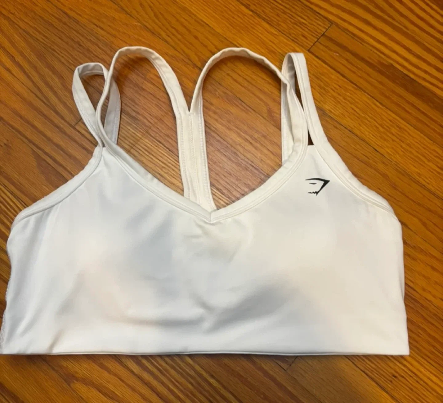 Gymshark White Sports Bra - Size L $5