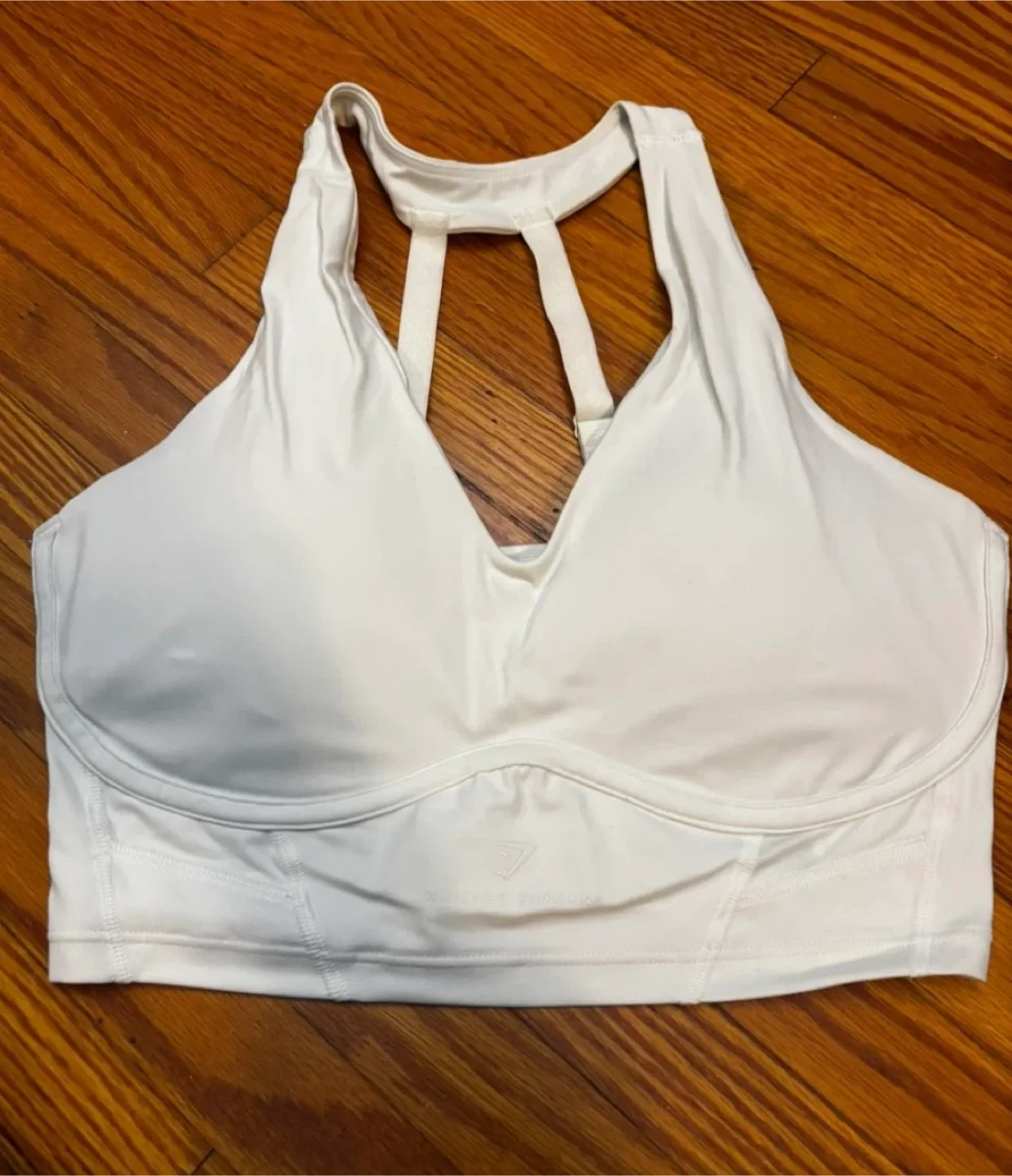 Gymshark Whitney Simmons White Sports Bra - Size M