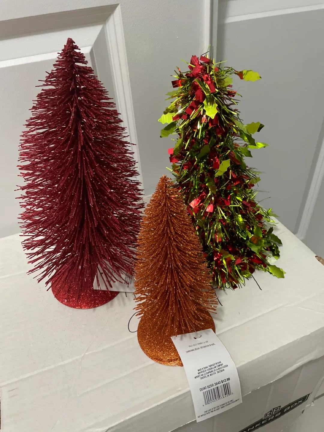 Christmas Tabletop Trees - Set of 3