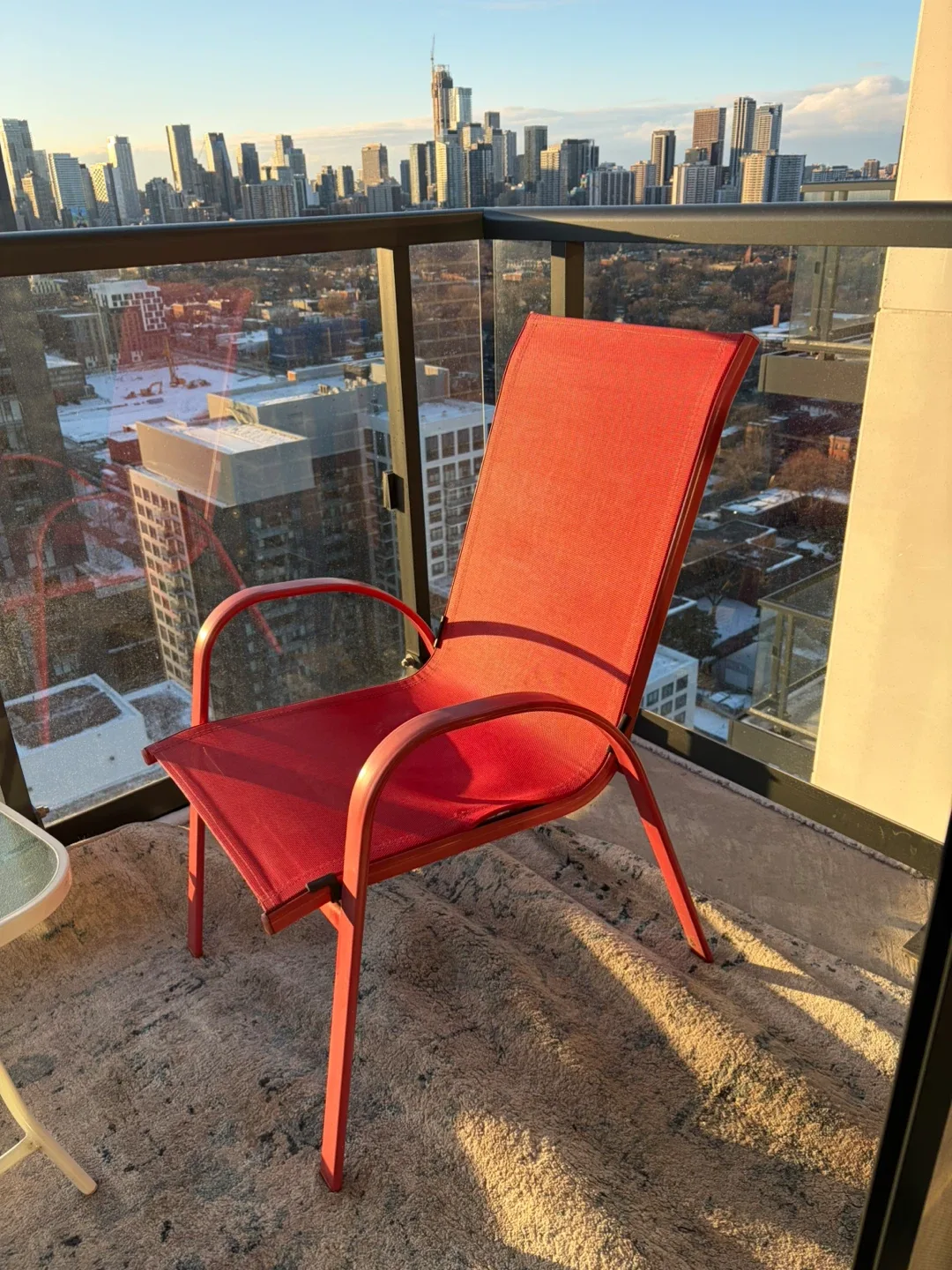 2 Red Outdoor Patio Chair