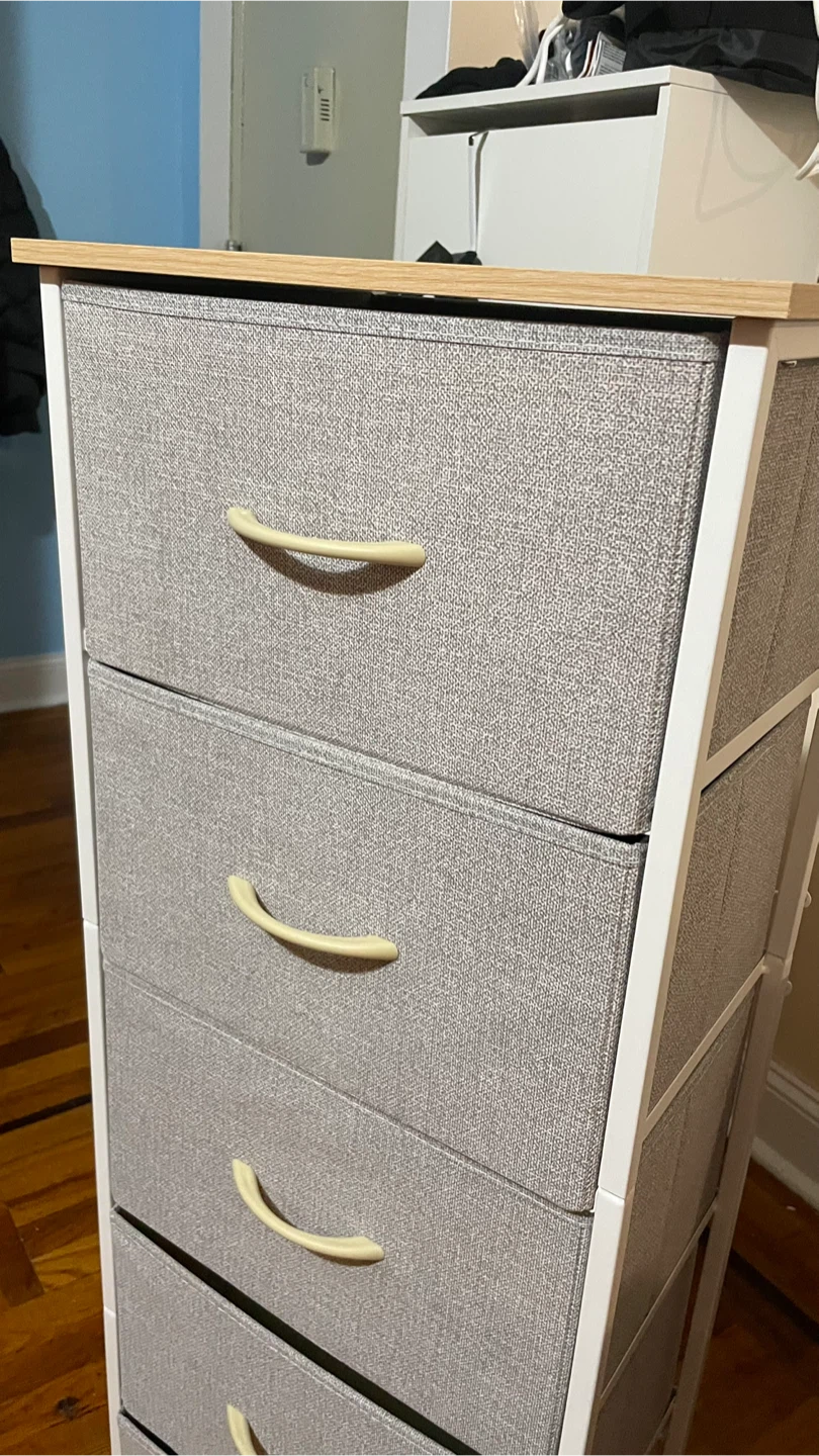 Somdot 5-Drawer Dresser, Ash Grey - photo 2