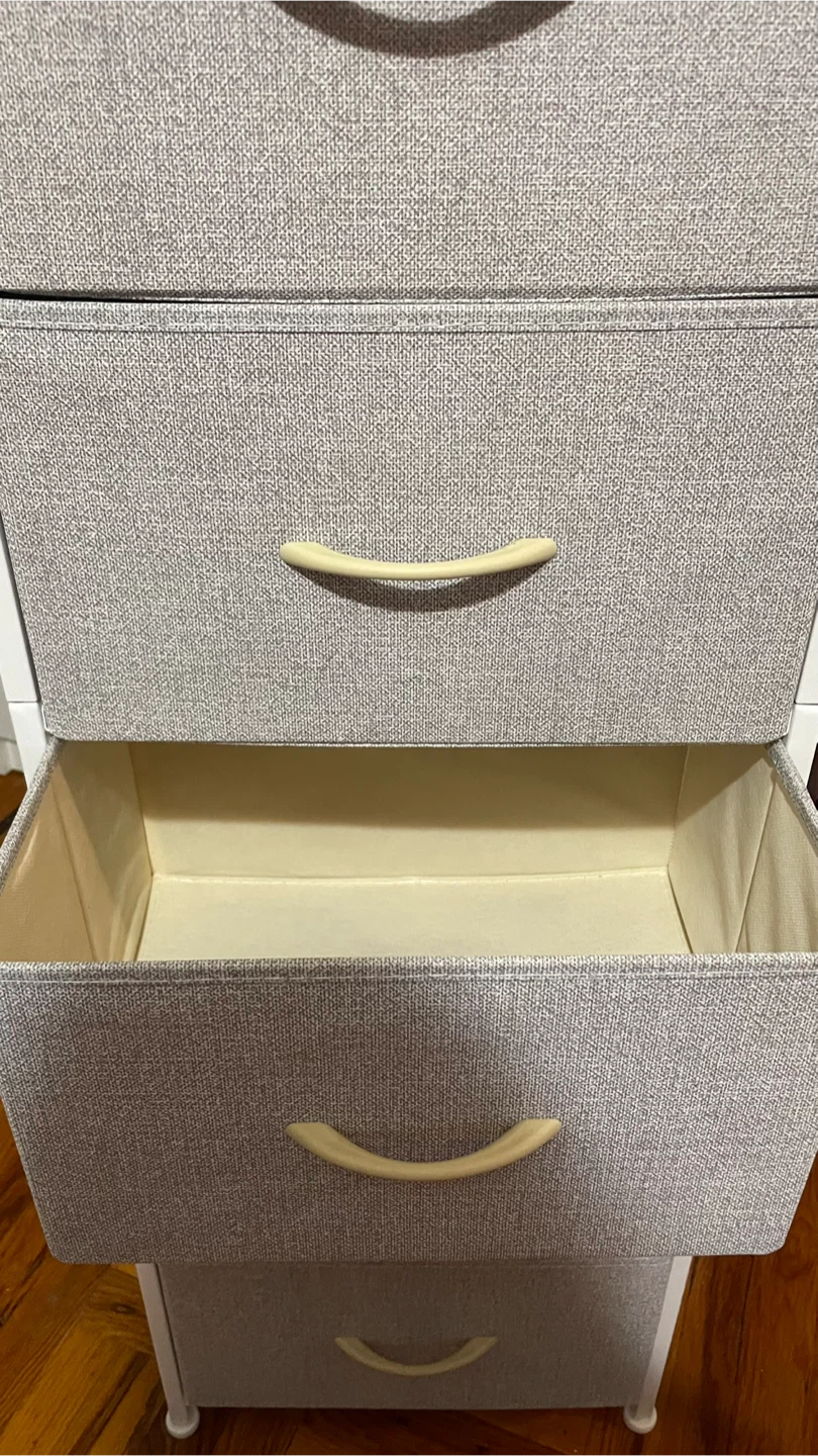 Somdot 5-Drawer Dresser, Ash Grey - photo 3