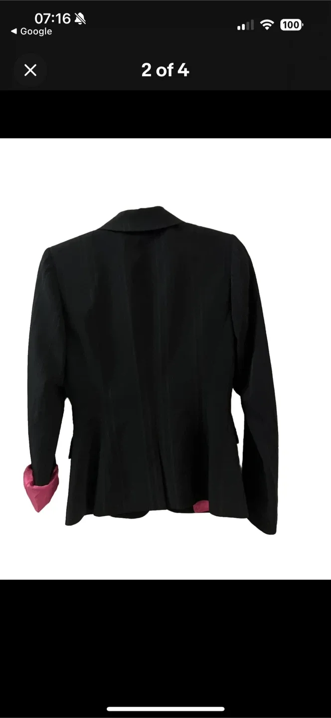 SioKuy Black Blazer Jacket - Size Small image indicator(8)