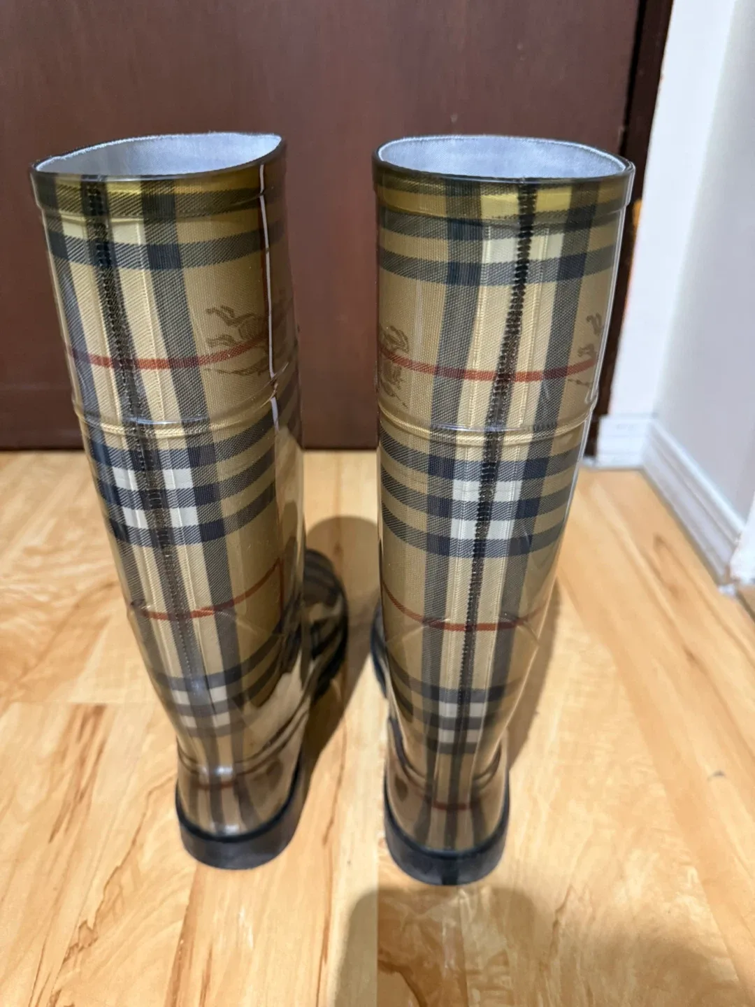 Burberry Plaid Rain Boots