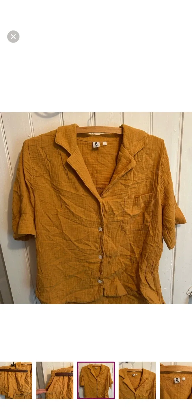 Oui Mustard Muslin Set - Size S image indicator(4)