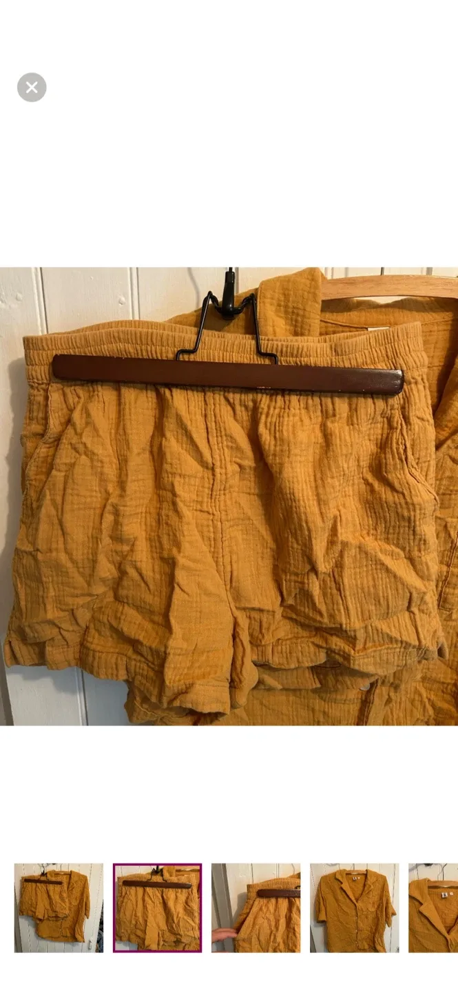 Oui Mustard Muslin Set - Size S image indicator(2)