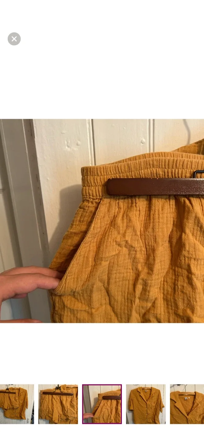 Oui Mustard Muslin Set - Size S image indicator(3)